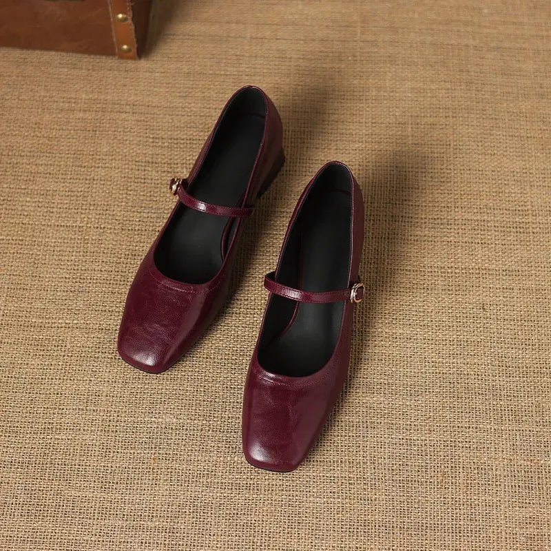 Serena Sheepskin Mary Jane Shoes — photo 8