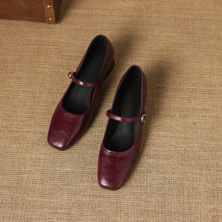 Serena Sheepskin Mary Jane Shoes — photo 8