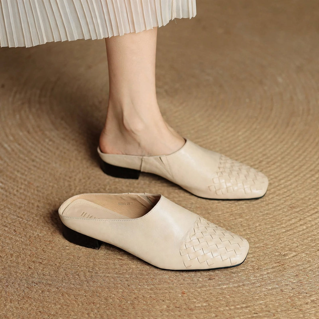 Helena Genuine Leather Mules