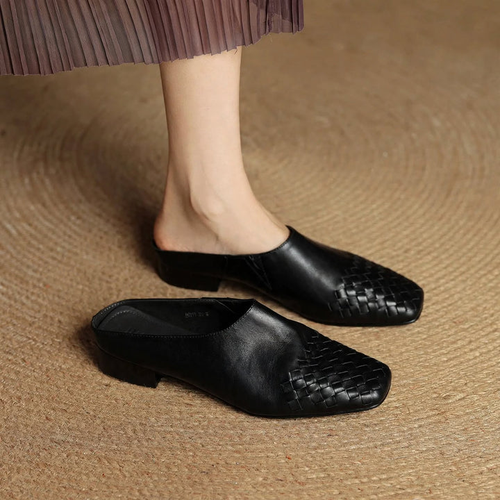 Helena Genuine Leather Mules