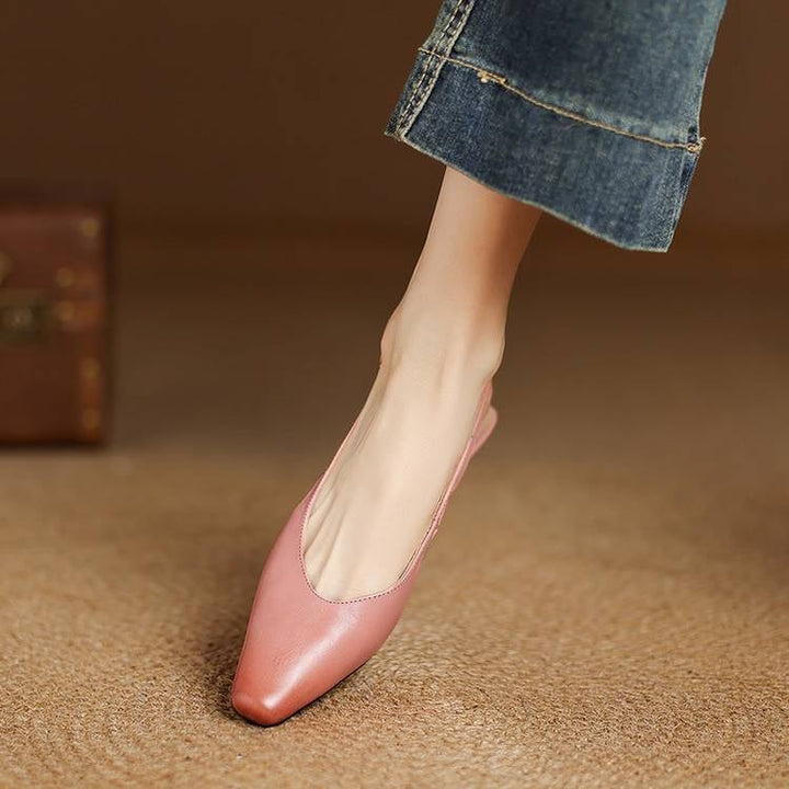 Athena Genuine Leather Slingbacks — photo 14