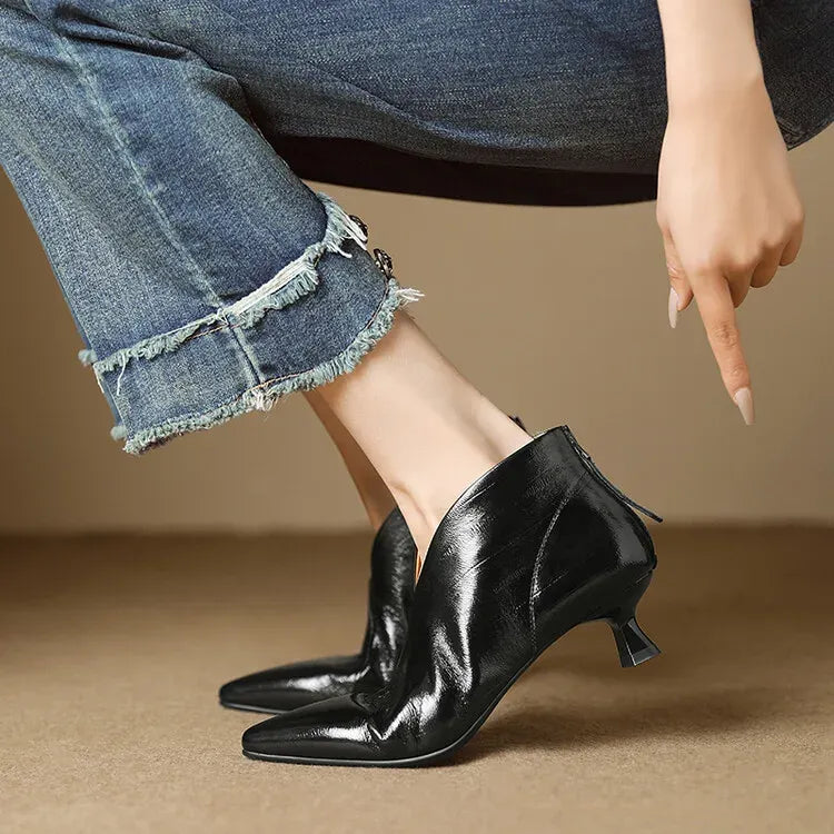 Clara Genuine Leather Ankle Boots — photo 16