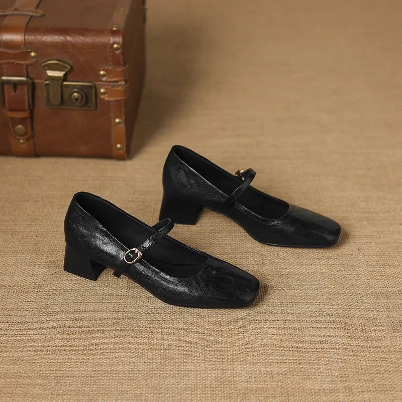Serena Sheepskin Mary Jane Shoes — photo 11