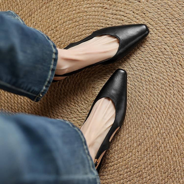 Athena Genuine Leather Slingbacks — photo 24