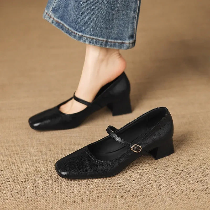 Serena Sheepskin Mary Jane Shoes — photo 17