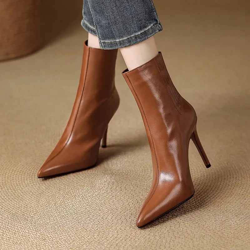 Elena Genuine Leather Boots — photo 4
