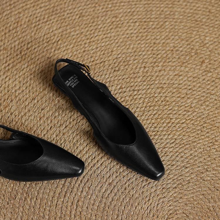 Athena Genuine Leather Slingbacks — photo 40