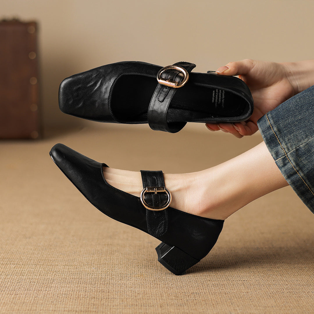 Vivi Genuine Leather Heels