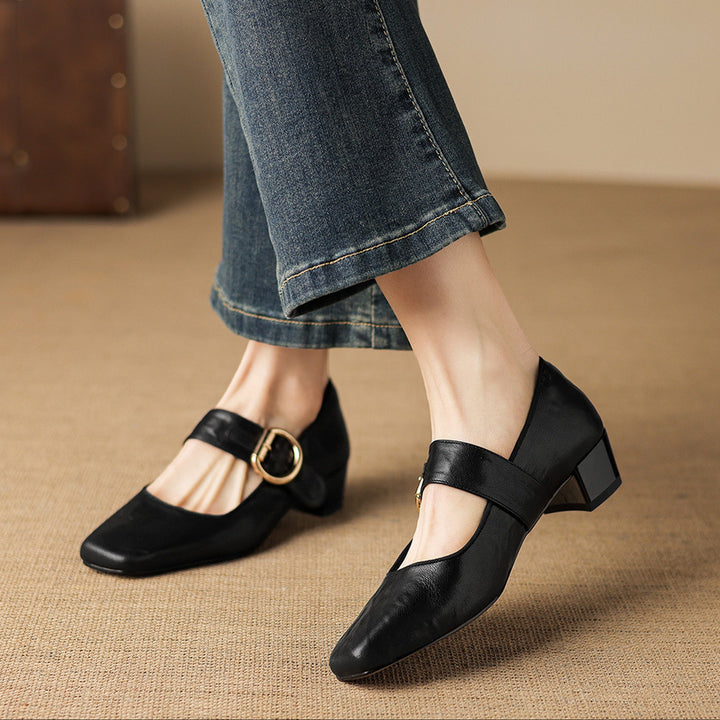 Vivi Genuine Leather Heels