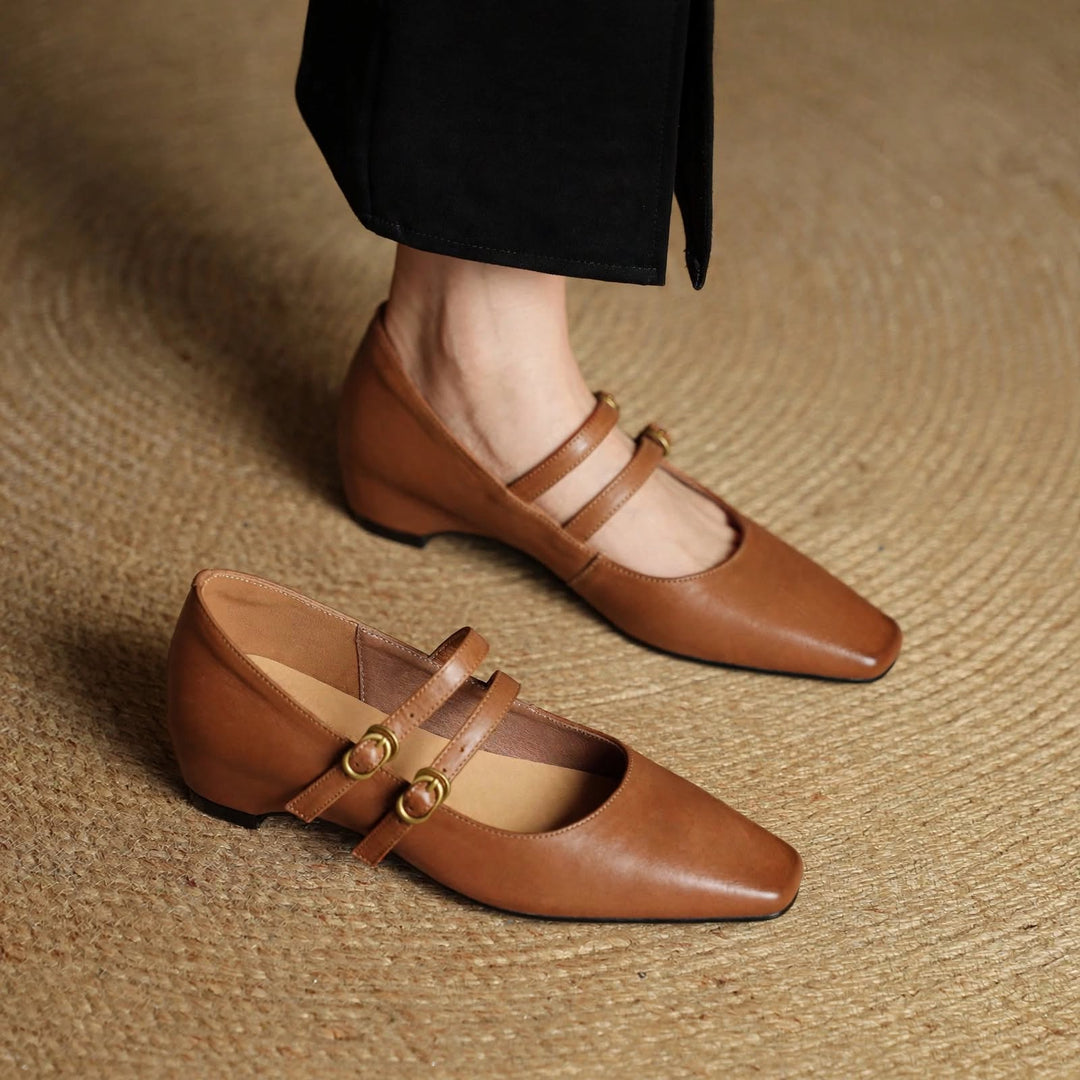 Lyra Genuine Leather Heels