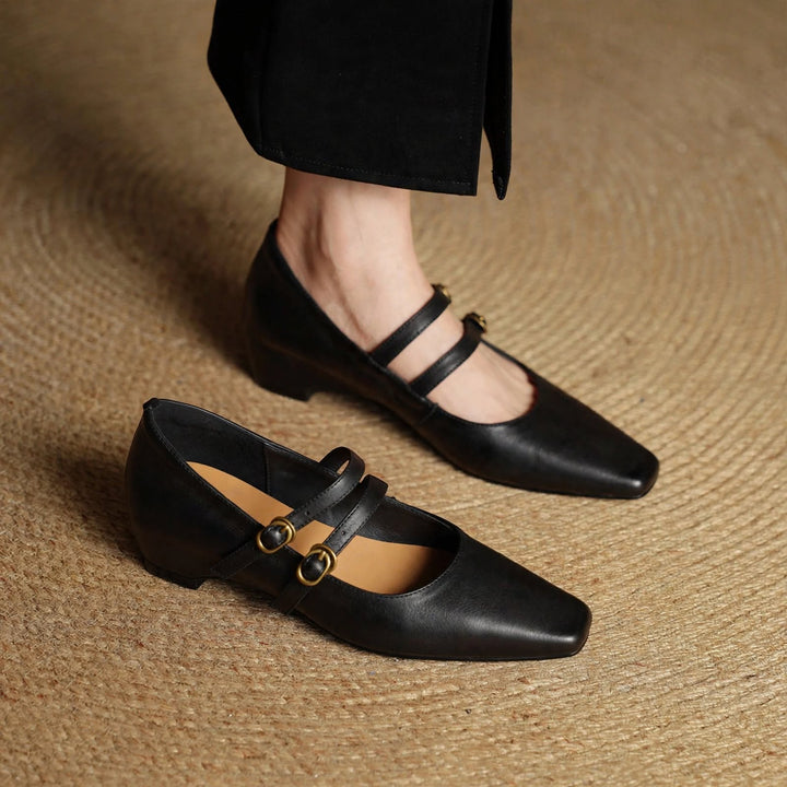 Lyra Genuine Leather Heels