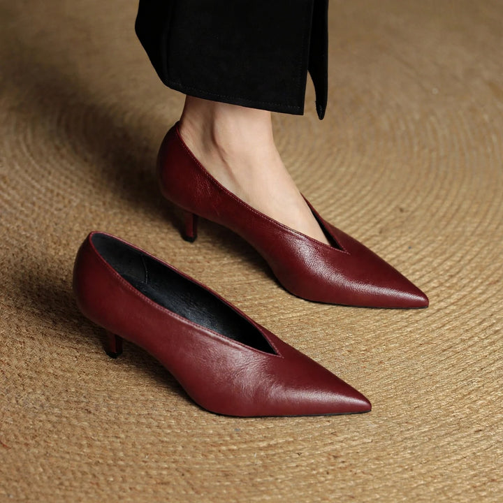 Katrin Genuine Leather Heels