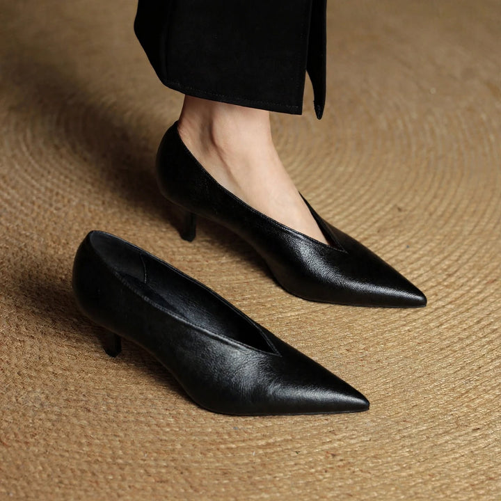 Katrin Genuine Leather Heels