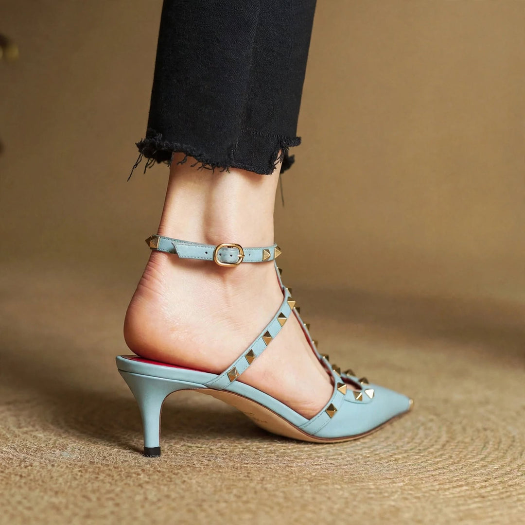 Zinnia Leather Heels