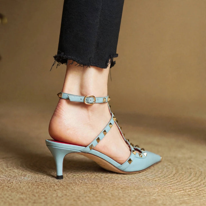 Zinnia Leather Heels
