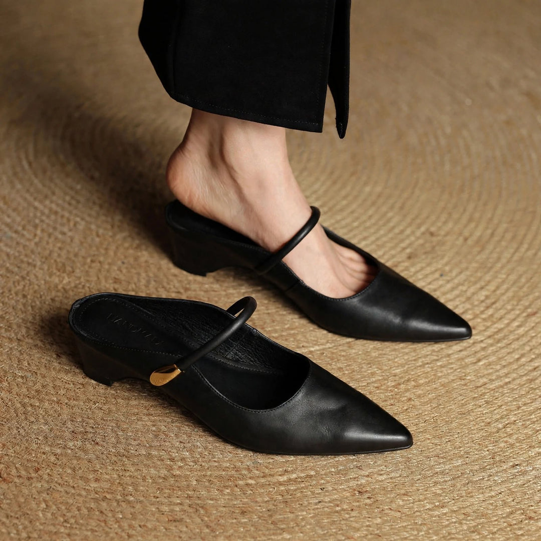 Jocelyn Genuine Leather Mules