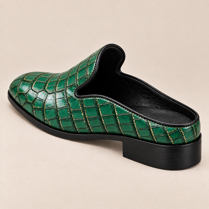 Daryl Genuine Leather Round-Toe Mules