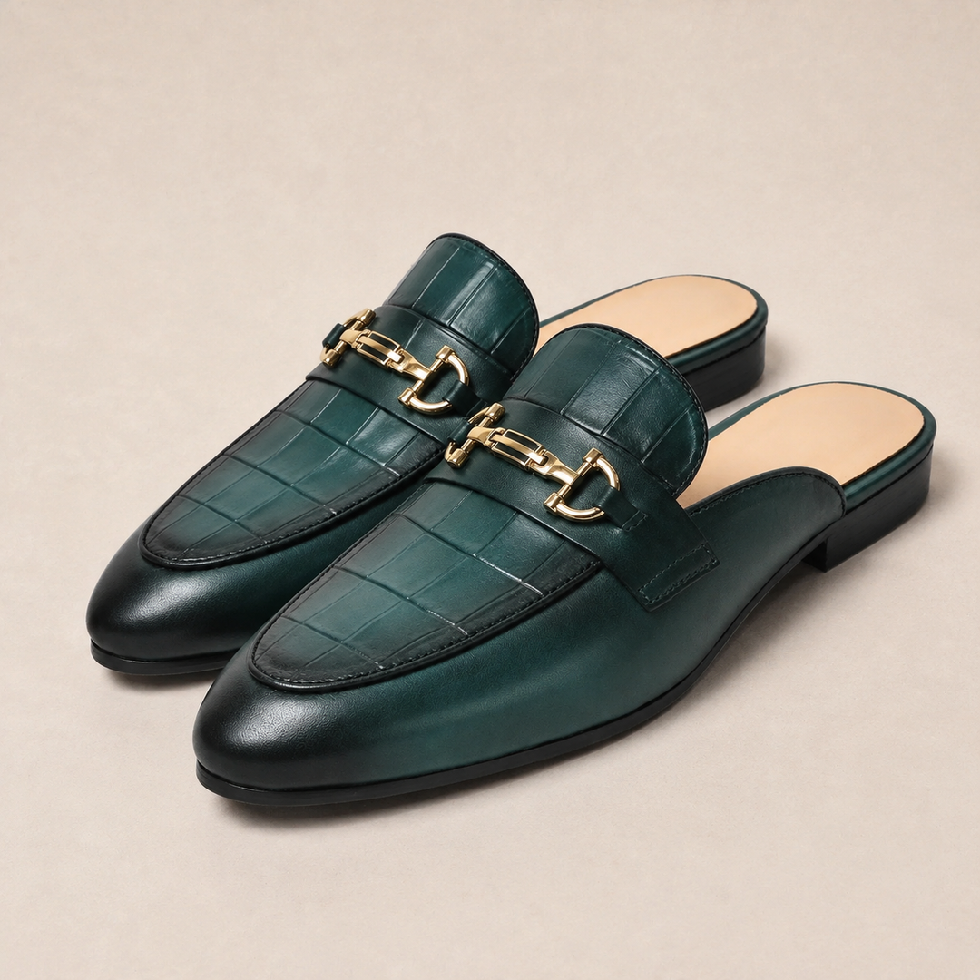 Velto Genuine Leather Horse-Bit Mules