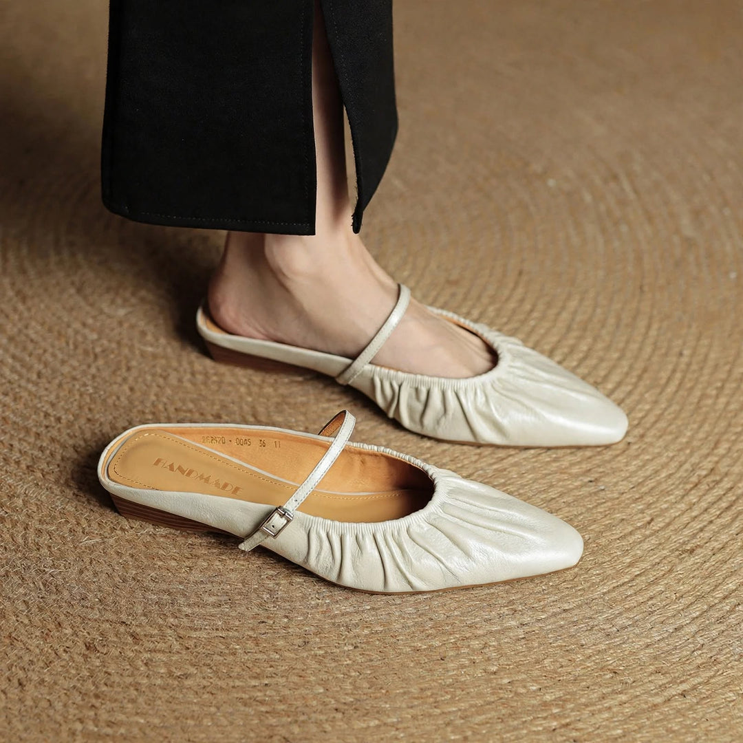 Zella Genuine Leather Mules