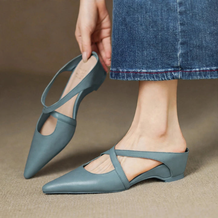 Aluna Genuine Leather Mules