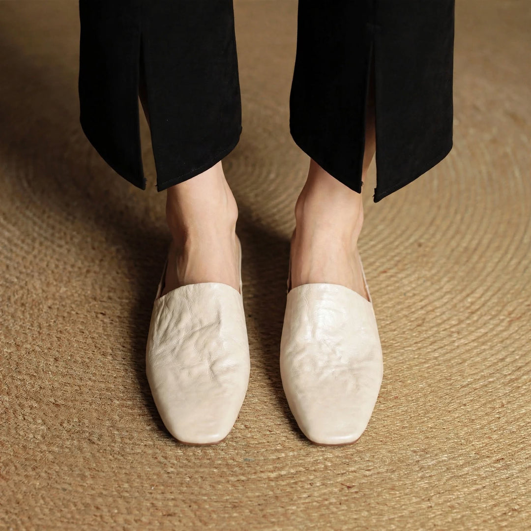 Mila Genuine Leather Mules
