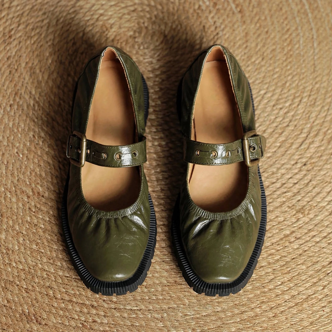 Cordelia Genuine Leather Flats