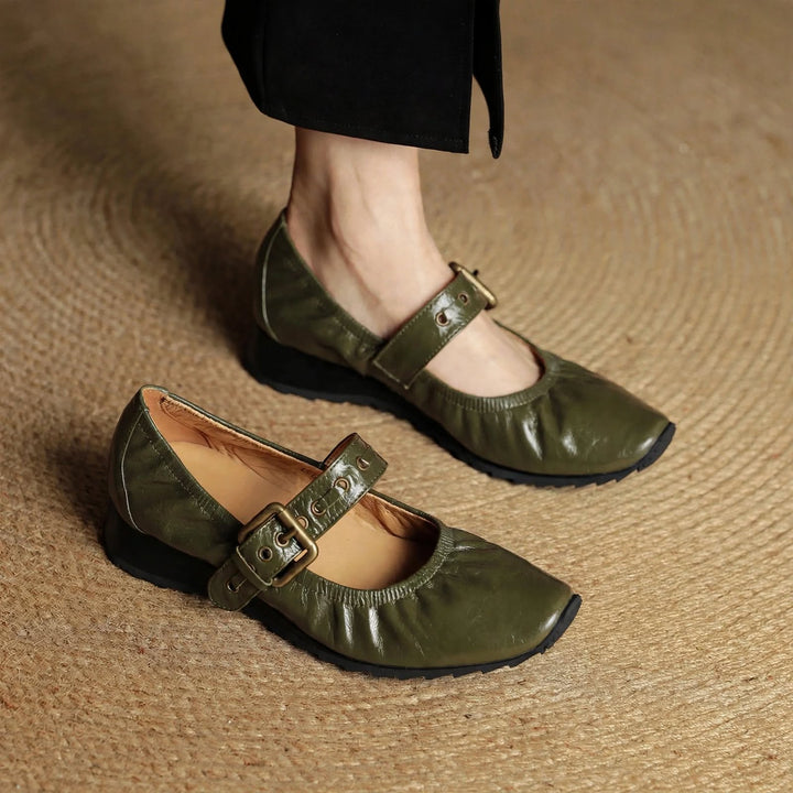 Cordelia Genuine Leather Flats