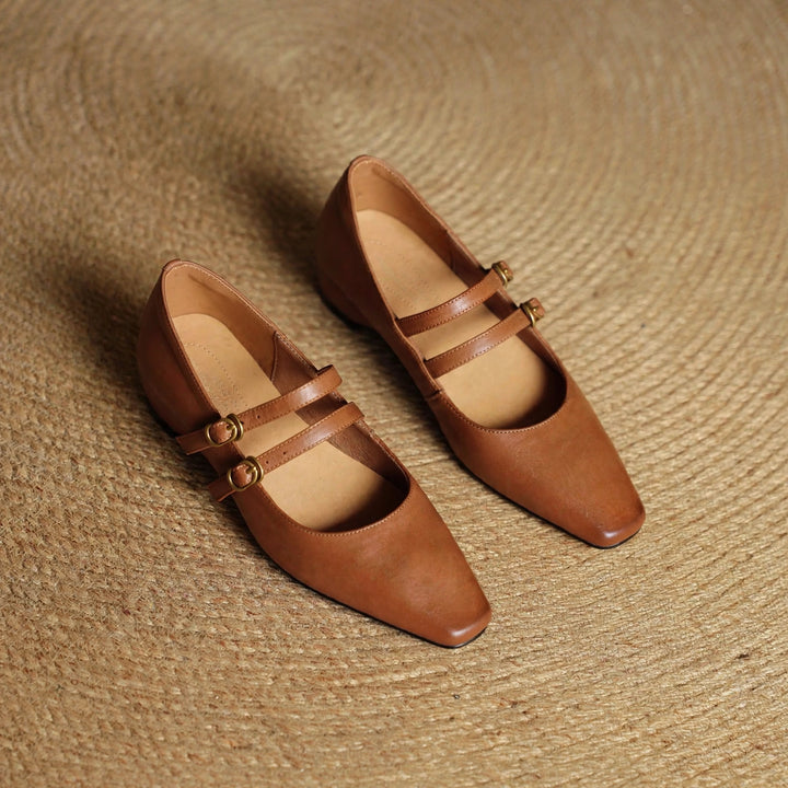 Lyra Genuine Leather Heels