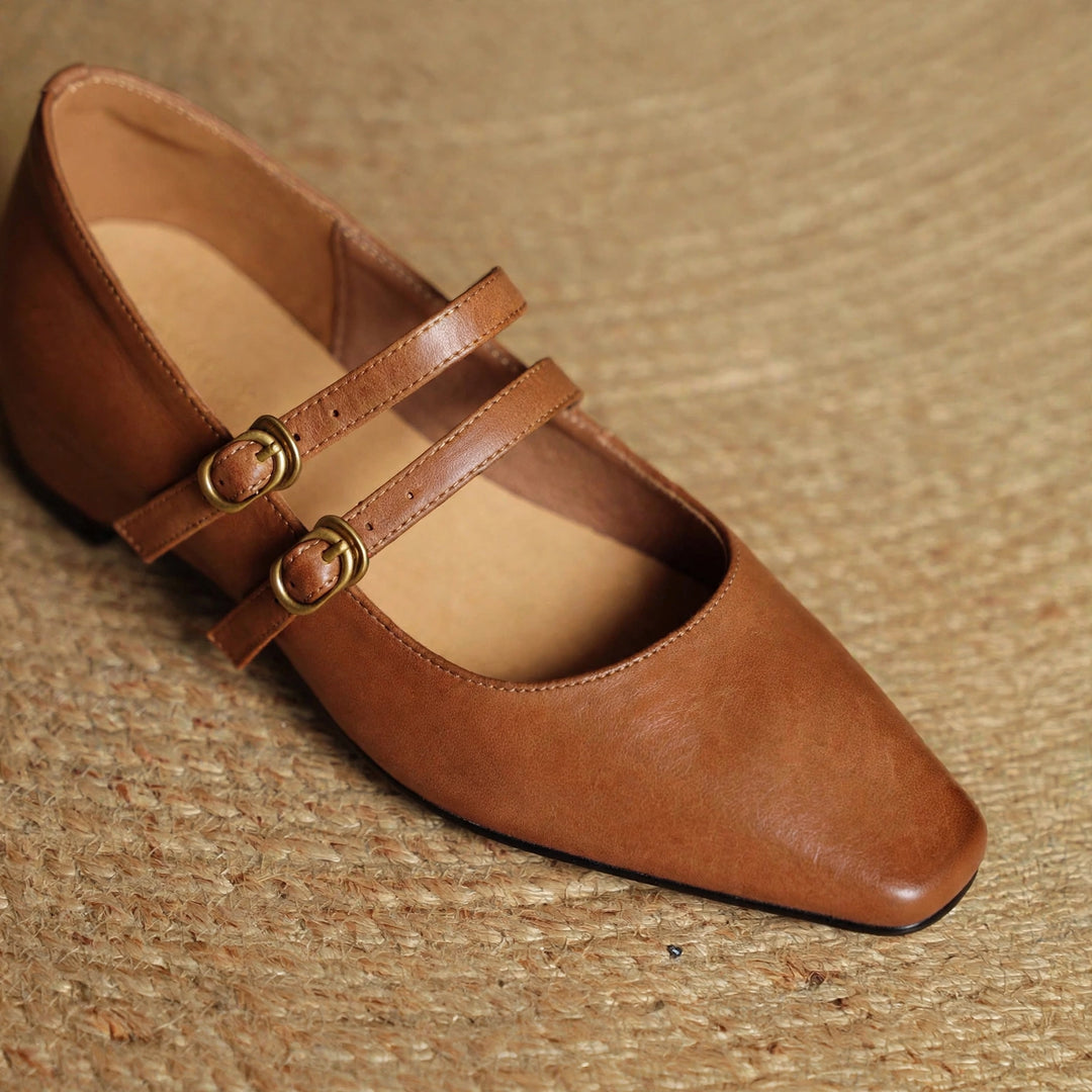 Lyra Genuine Leather Heels