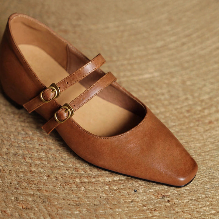 Lyra Genuine Leather Heels
