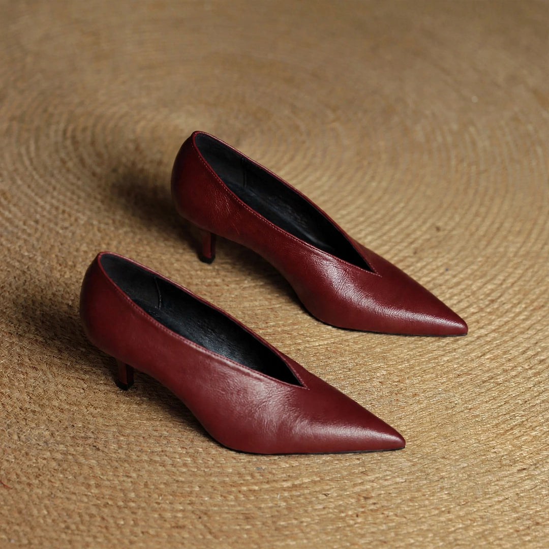 Katrin Genuine Leather Heels