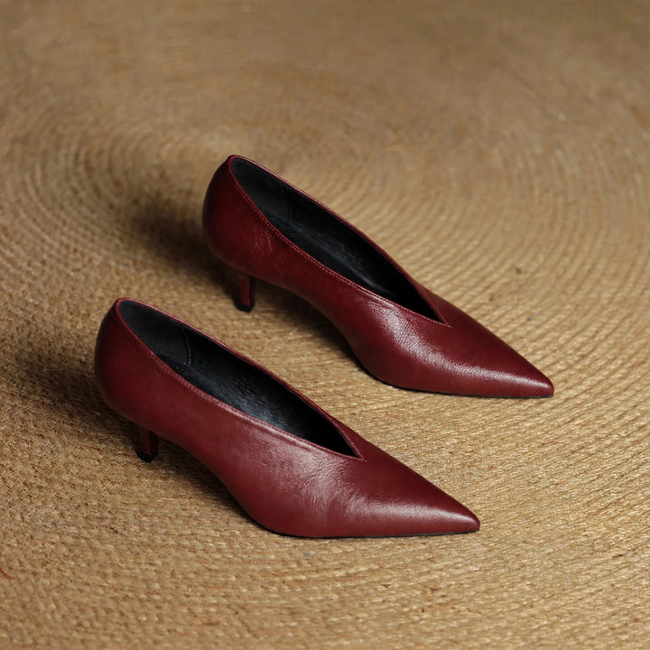Katrin Genuine Leather Heels