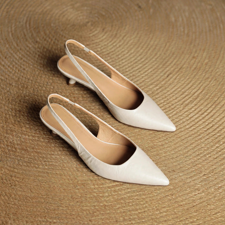 Roslyn Genuine Leather Heels