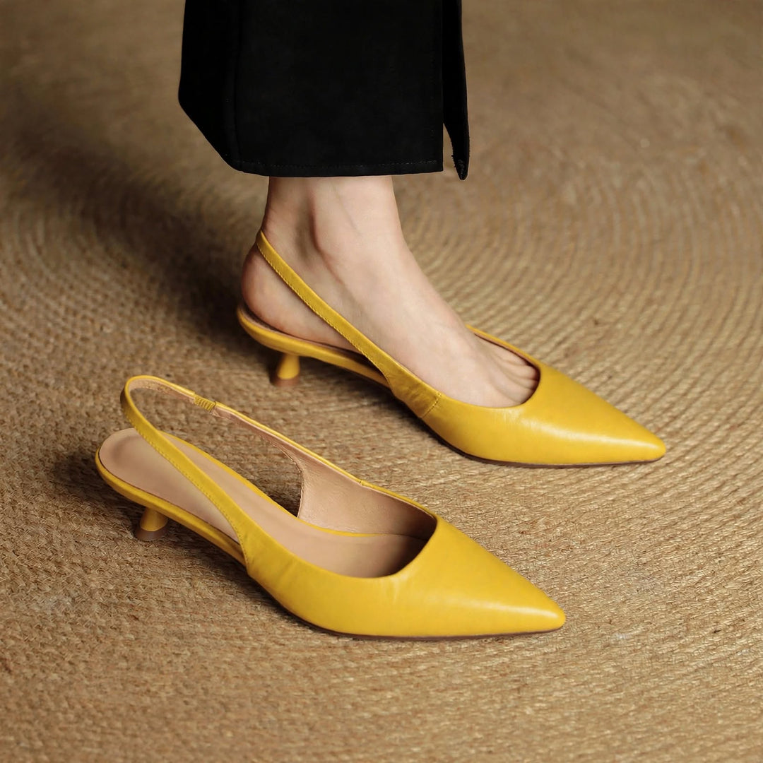 Roslyn Genuine Leather Heels