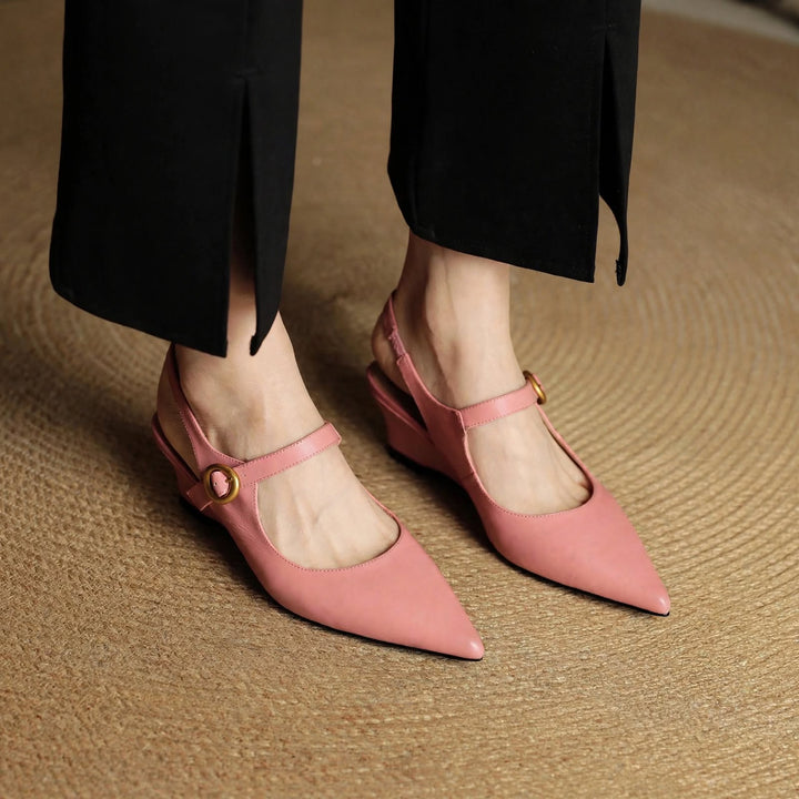 Ramira Genuine Leather Heels