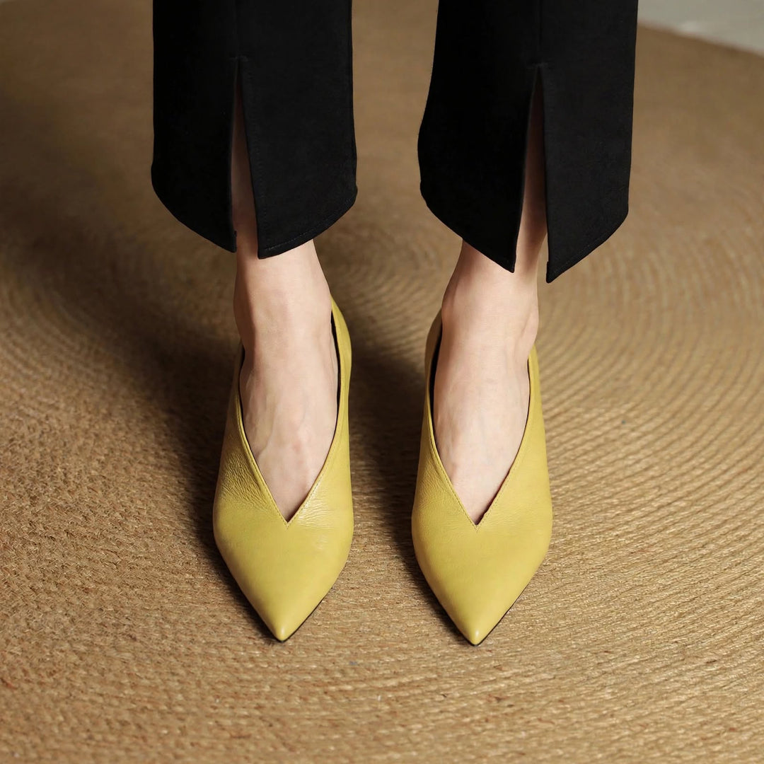 Katrin Genuine Leather Heels
