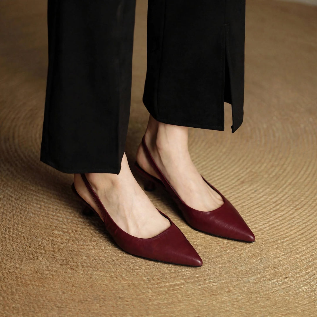 Roslyn Genuine Leather Heels