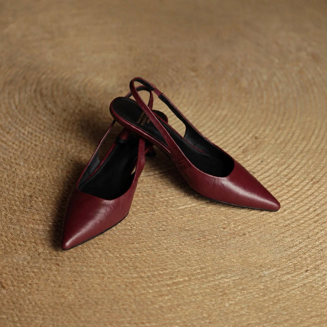 Roslyn Genuine Leather Heels