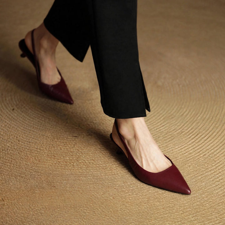 Roslyn Genuine Leather Heels