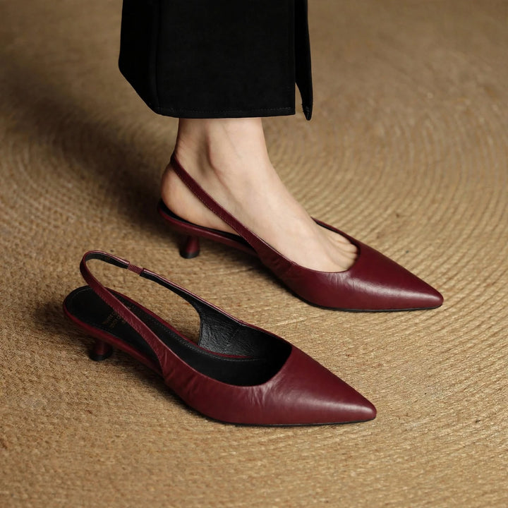 Roslyn Genuine Leather Heels