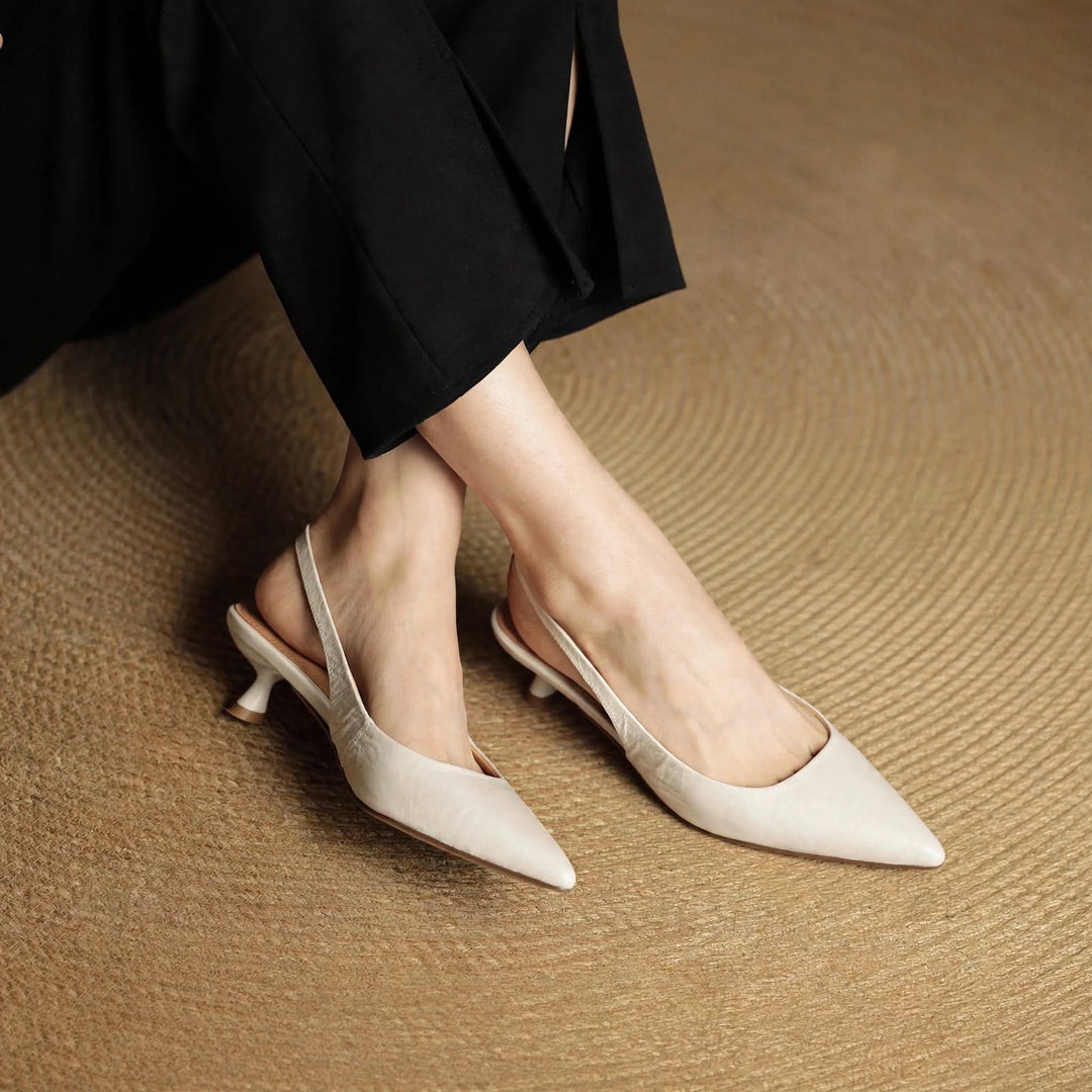 Roslyn Genuine Leather Heels