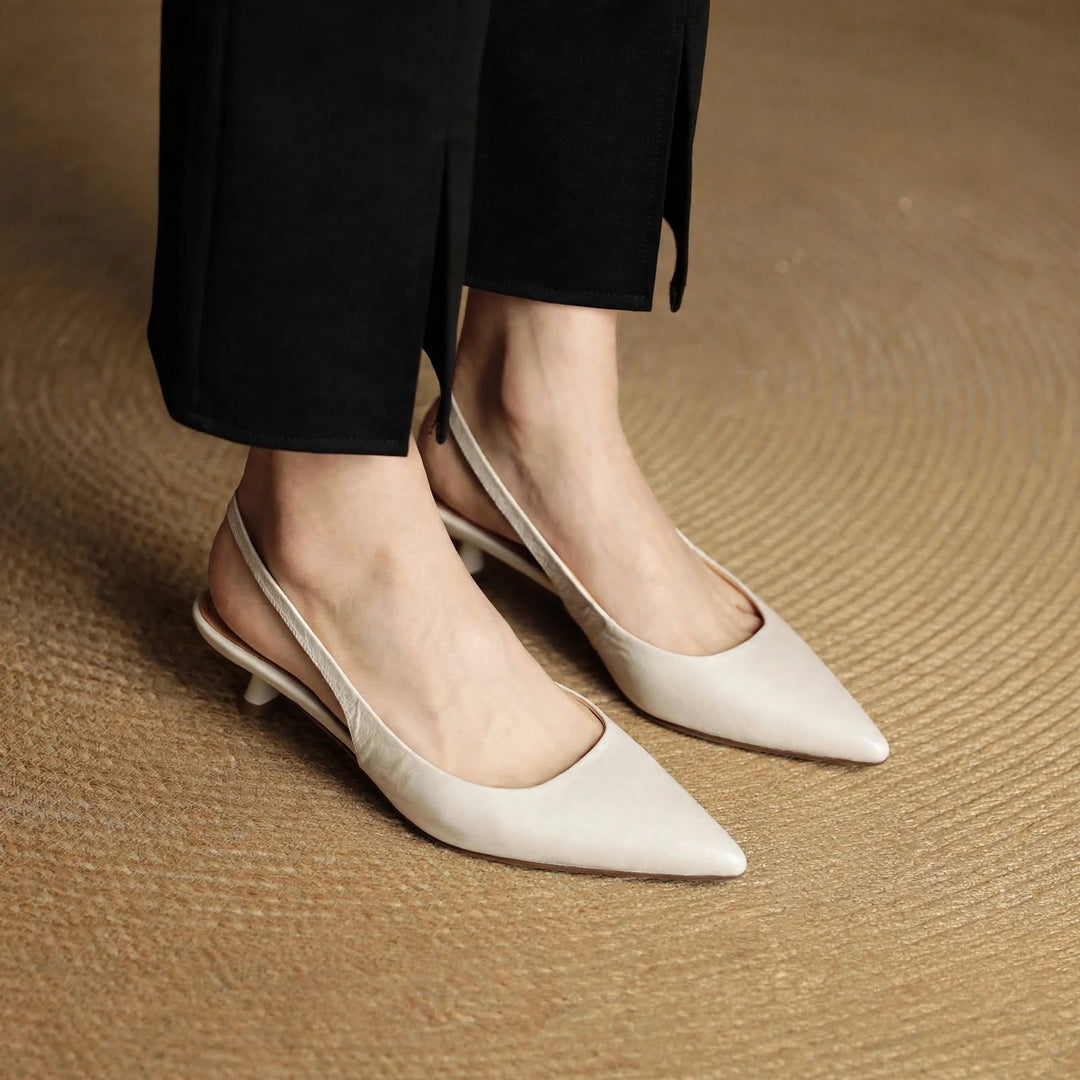 Roslyn Genuine Leather Heels