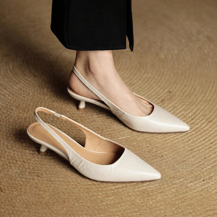 Roslyn Genuine Leather Heels