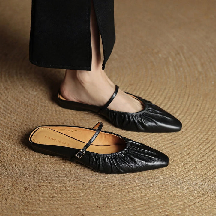 Zella Genuine Leather Mules
