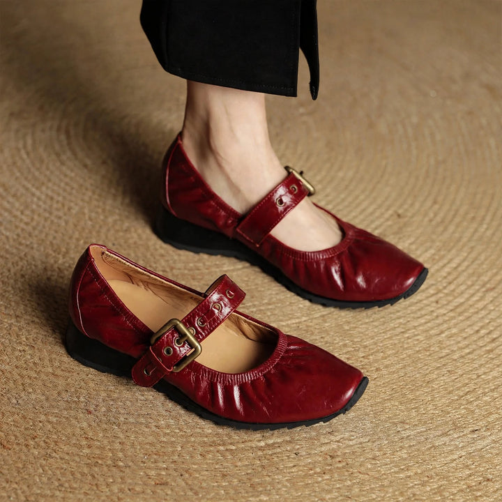 Cordelia Genuine Leather Flats