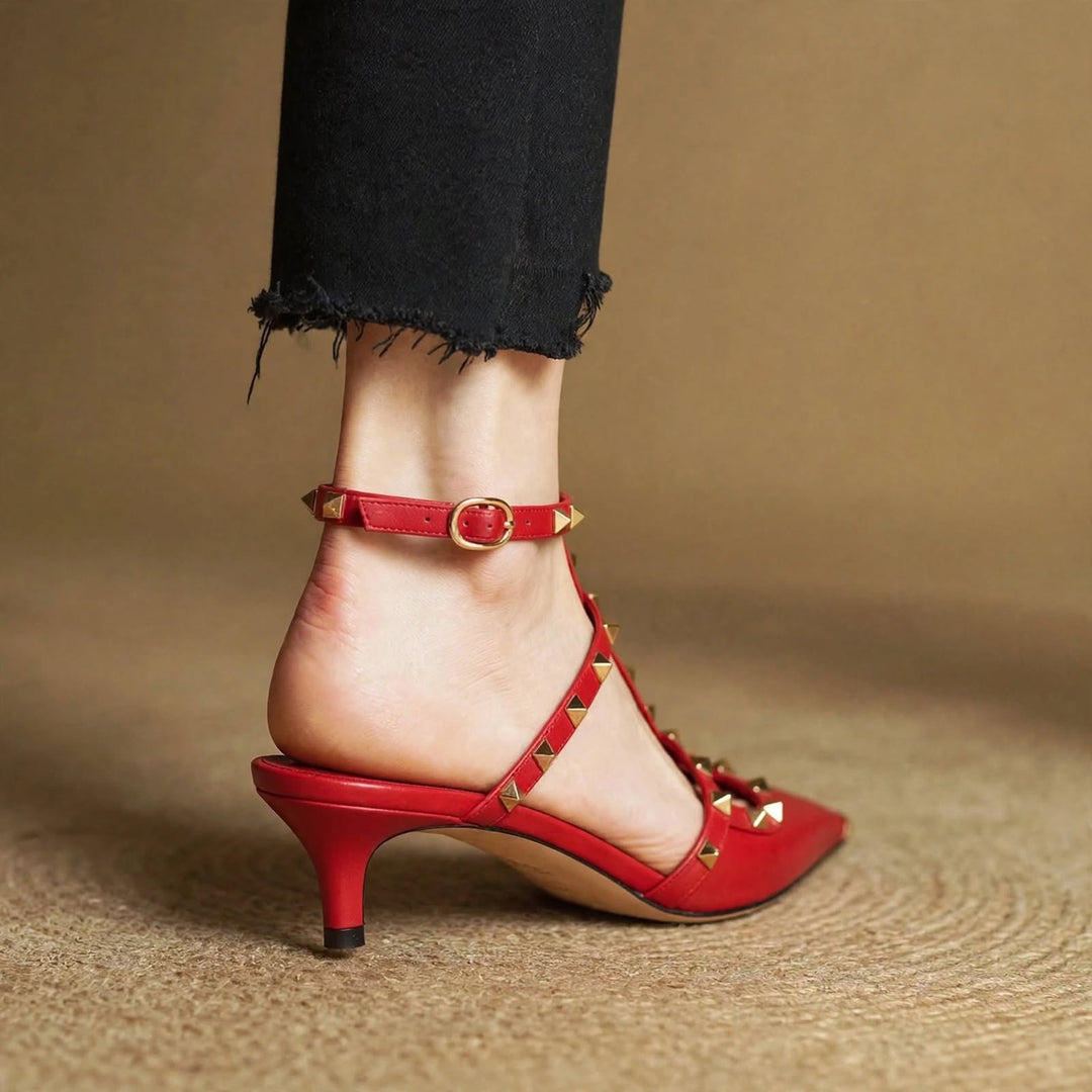 Zinnia Leather Heels
