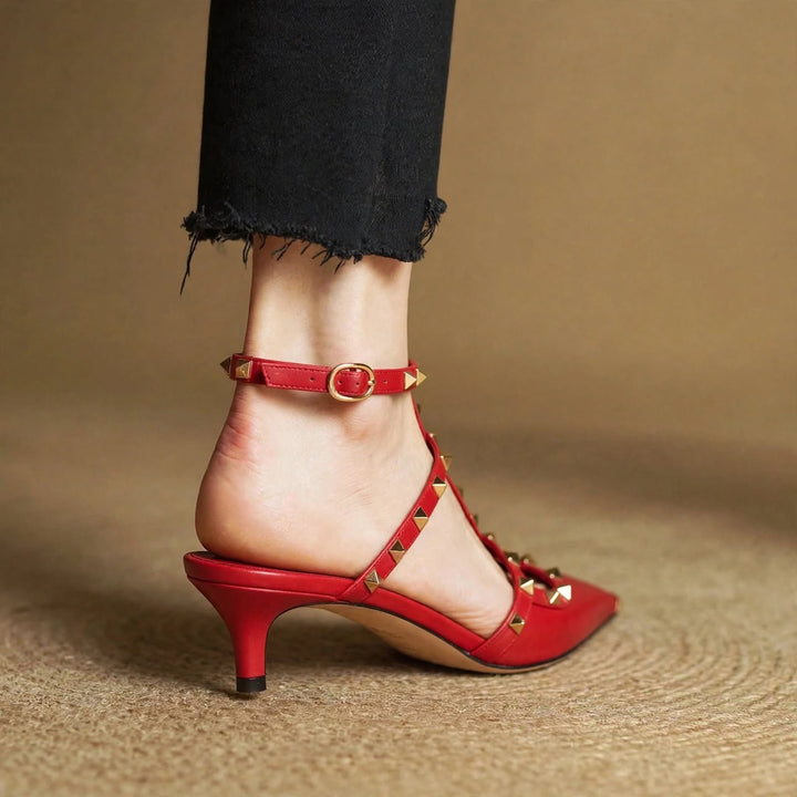 Zinnia Leather Heels