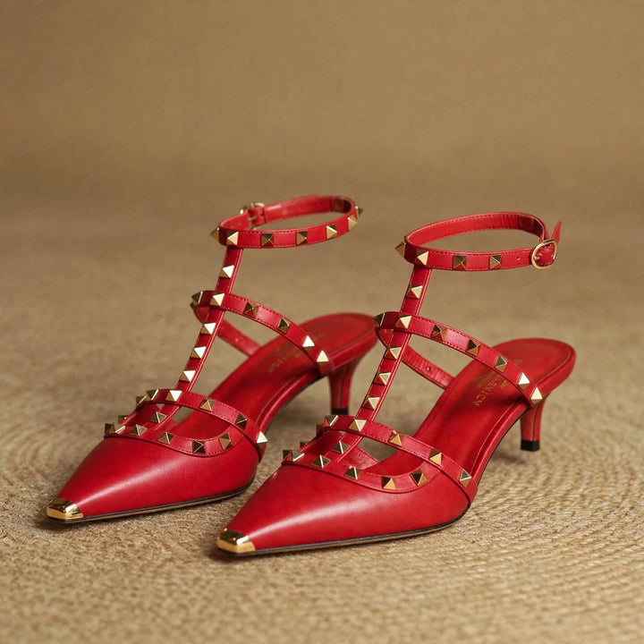 Zinnia Leather Heels