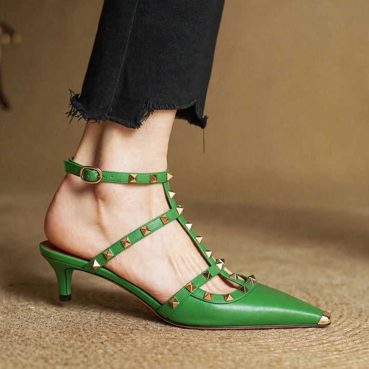 Zinnia Leather Heels