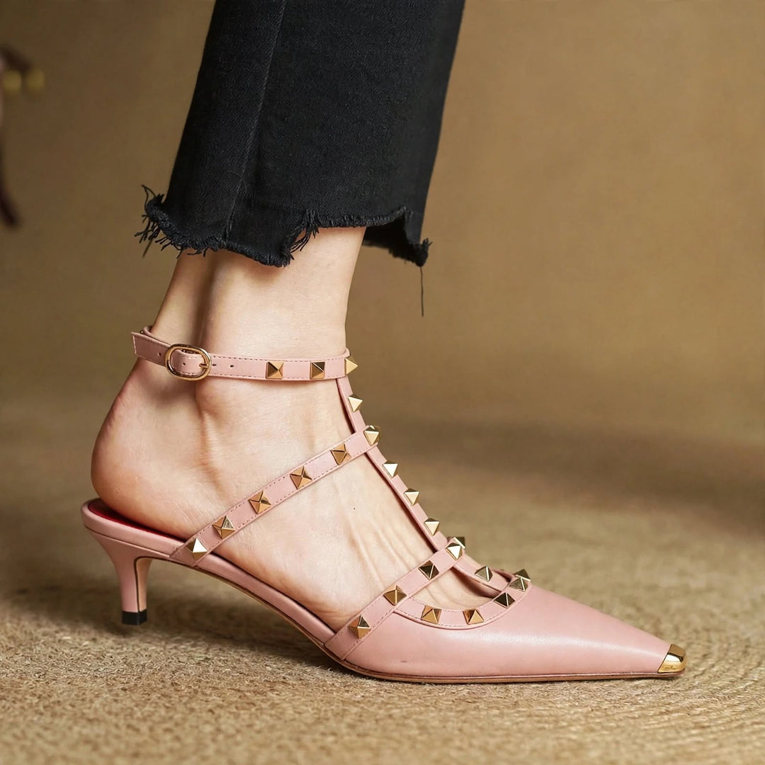 Zinnia Leather Heels